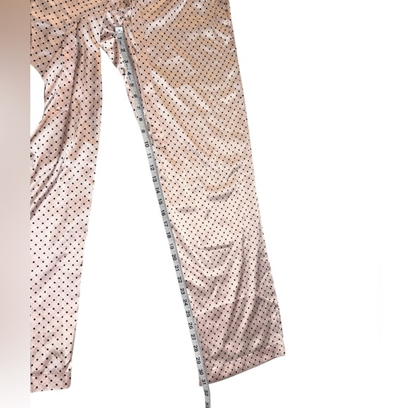 EUC Victoria’s Secret Black Polka Dot Long Sleeve Pink Pajama Pants Set Medium - Picture 7 of 15